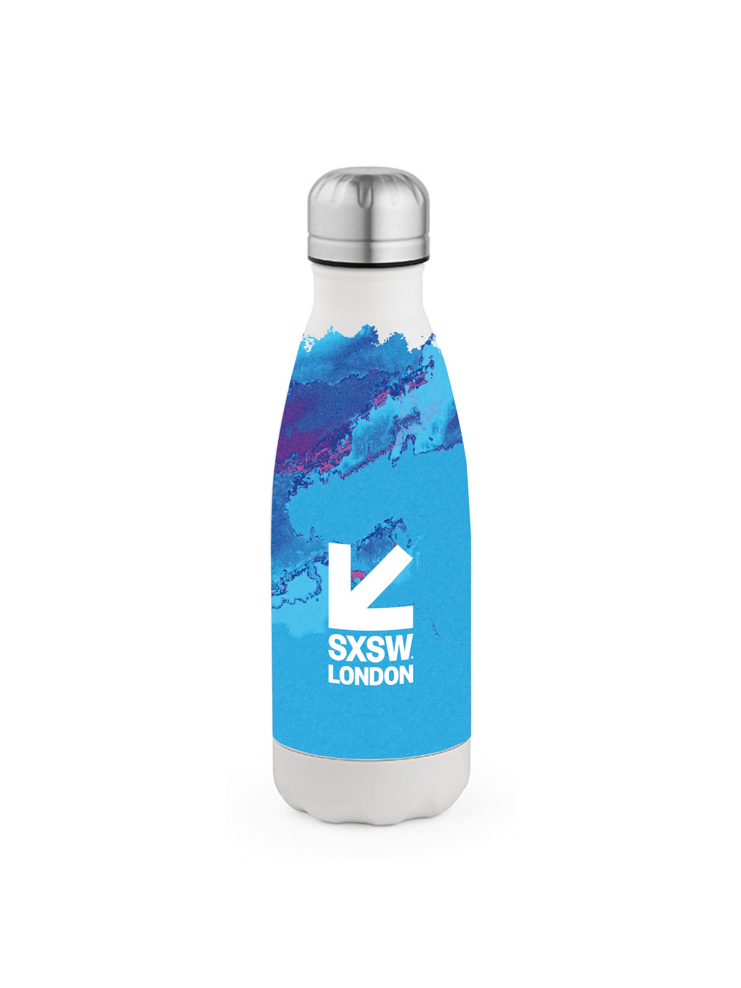 SXSW LONDON 2025 - Collisions 400ml Drinking Bottle - White